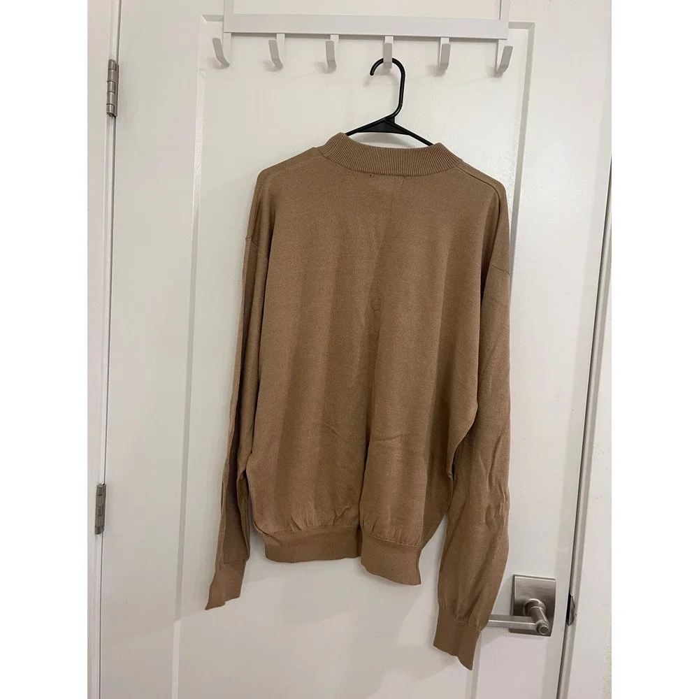 Vintage Baracuta Silk Blend Turtleneck‎ Sweater Preppy Old Money Luxury
